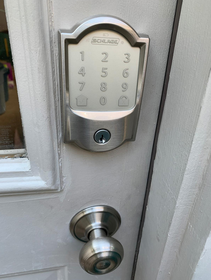 schlage encode on door